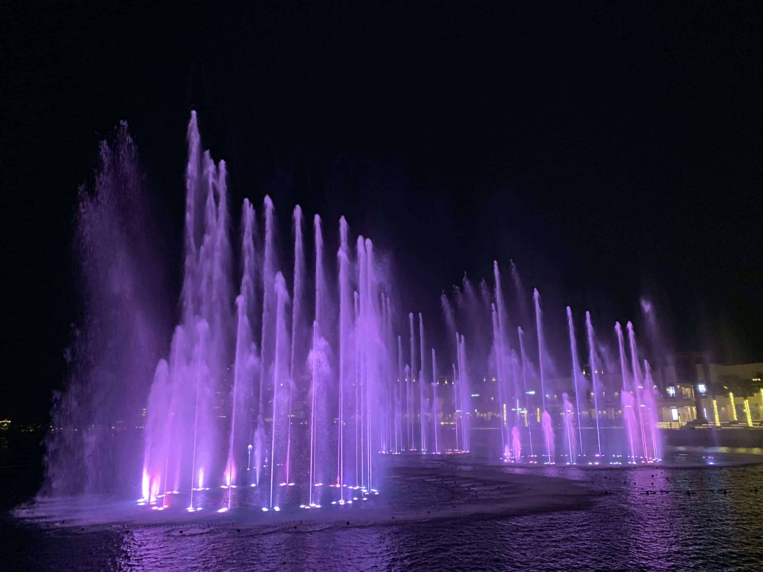 Dancing water fountains